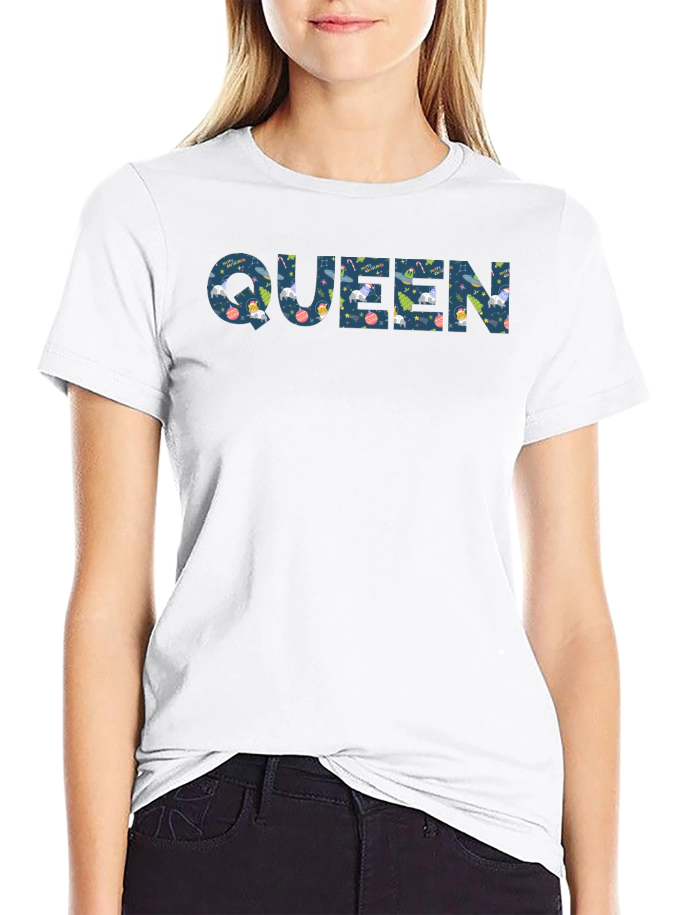 Queen Christmas T-Shirt - Holiday Festive Top