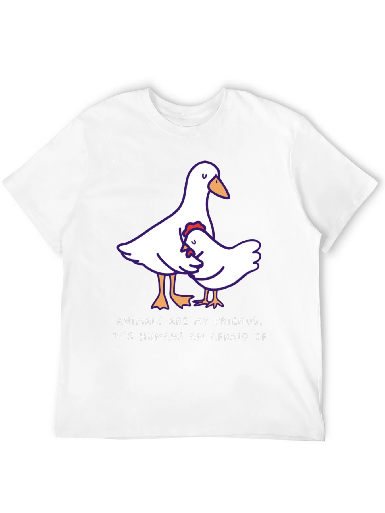 Animals Are My Friends T-Shirt Black