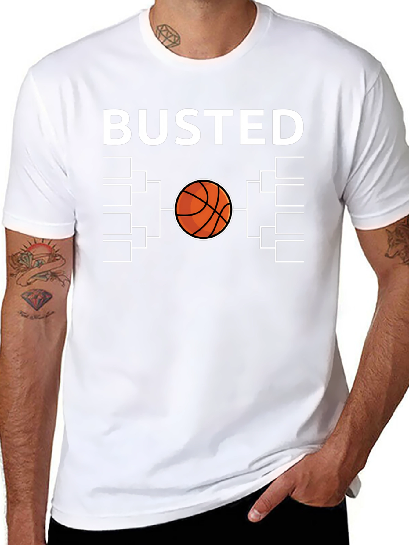 Busted Bracket Basketball T-Shirt
