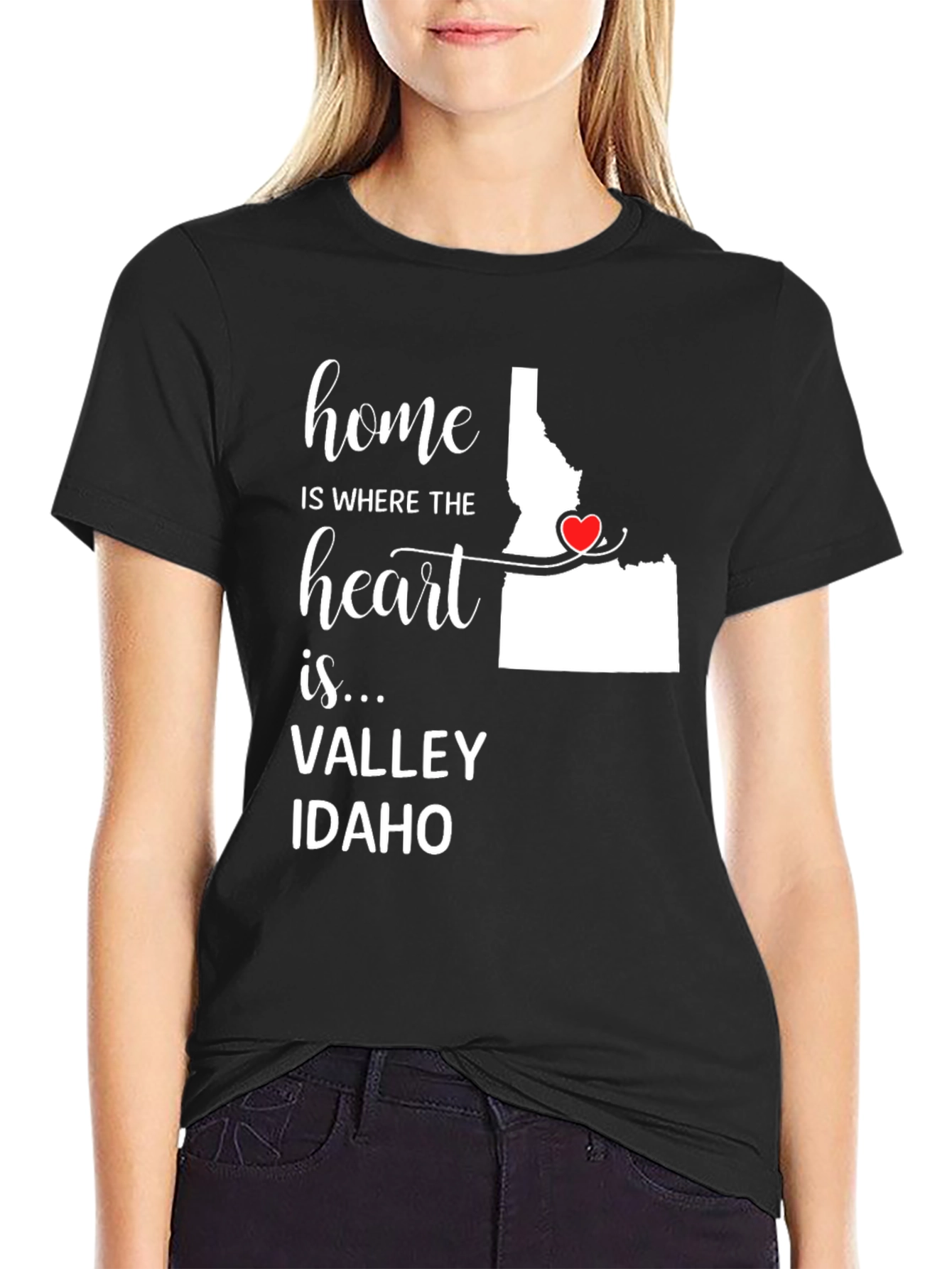 Home is Where the Heart is Idaho Valley T-Shirt