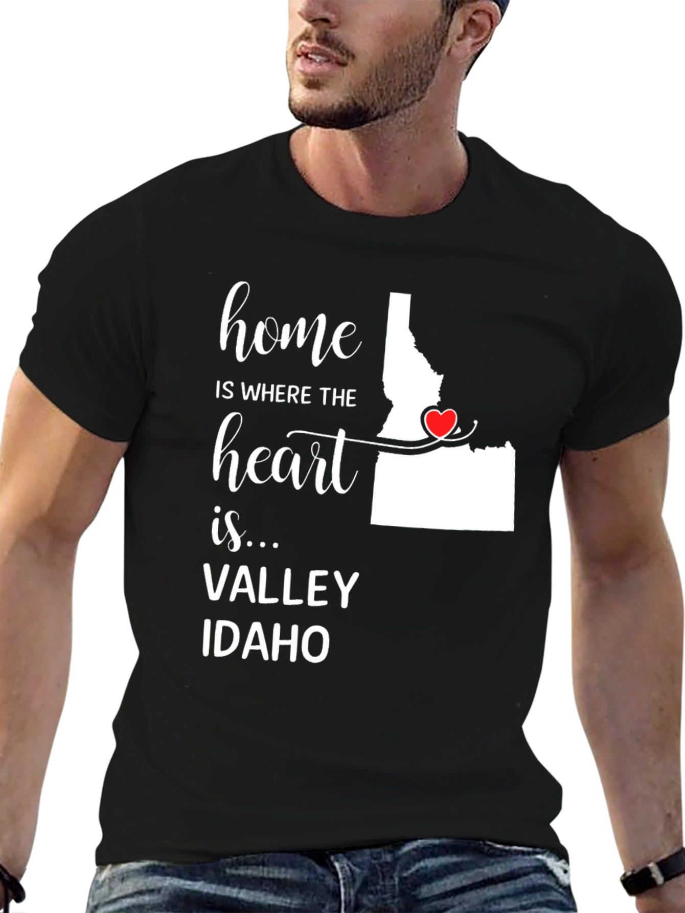 Home is Where the Heart is Idaho Valley T-Shirt