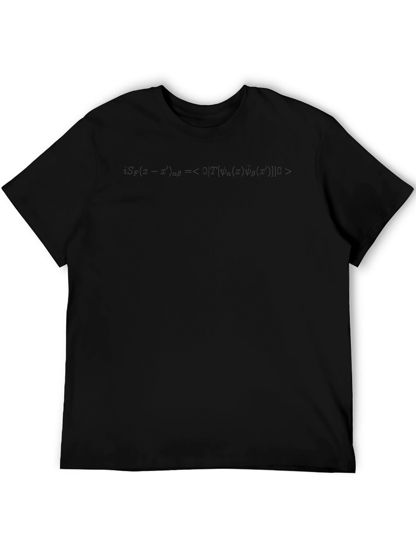 Physics Formula Black T-Shirt