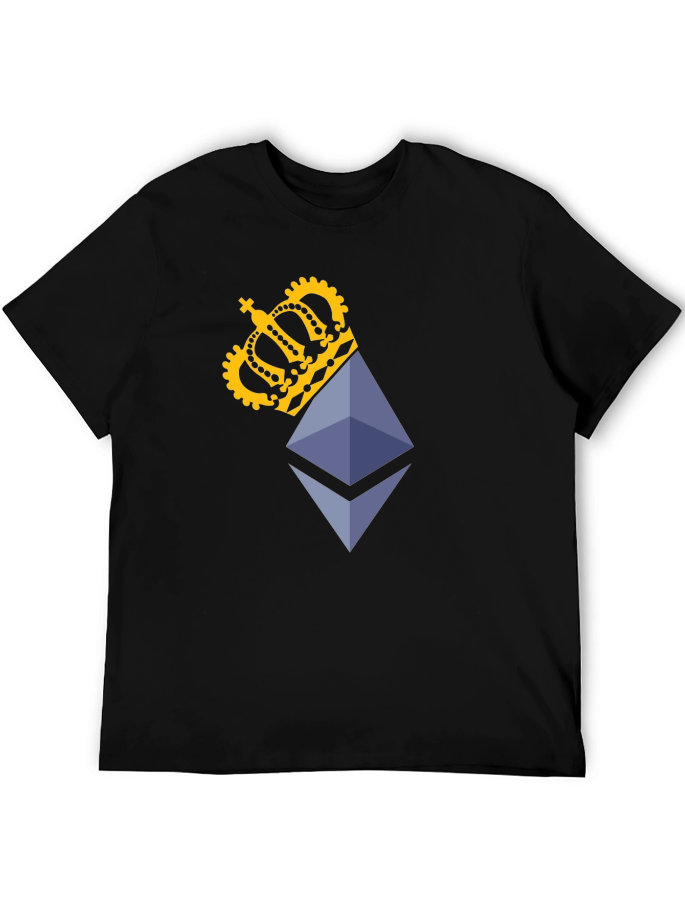Ethereum King Black T-Shirt - Crypto Fashion