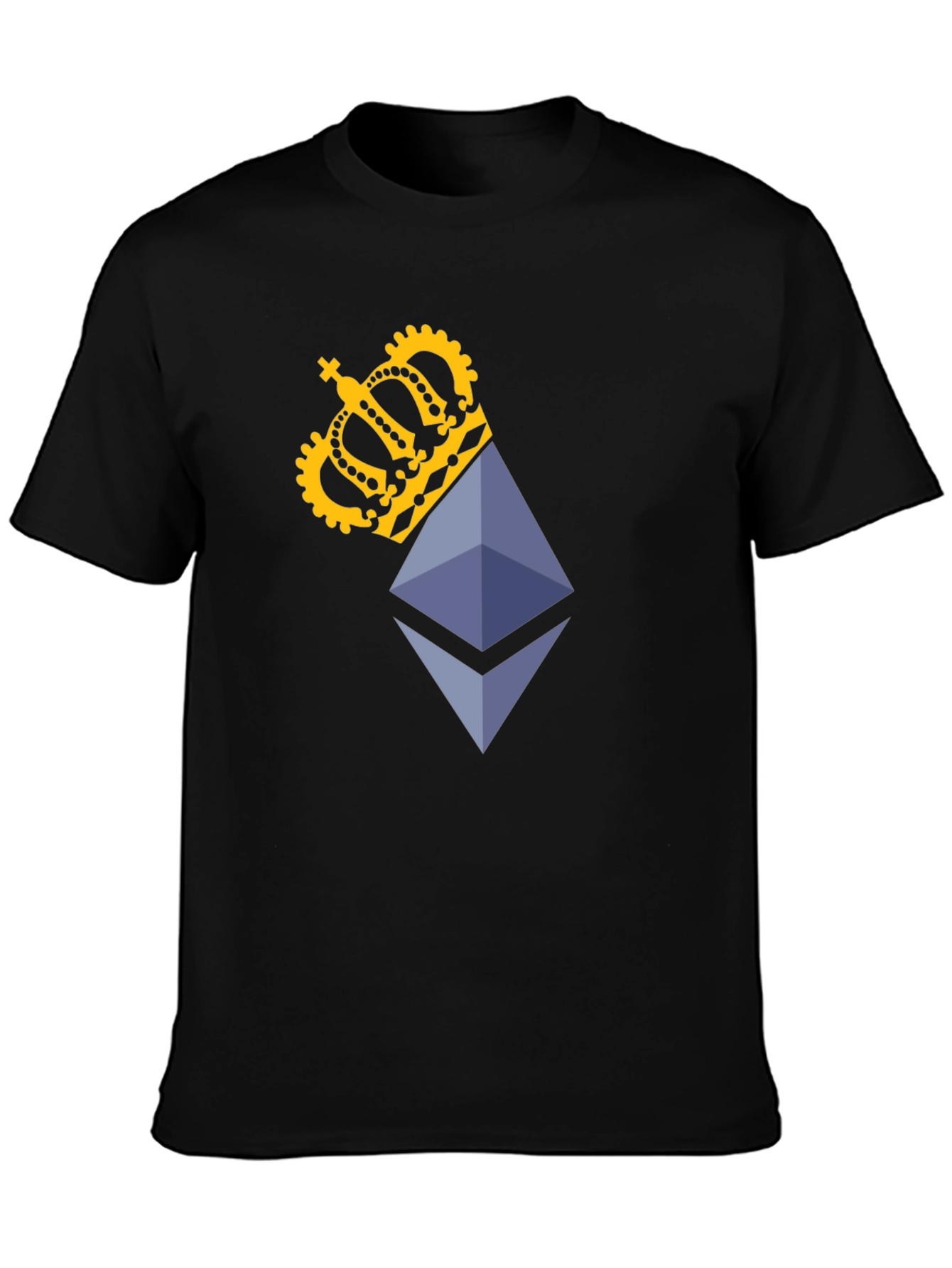 Ethereum King Black T-Shirt - Crypto Fashion