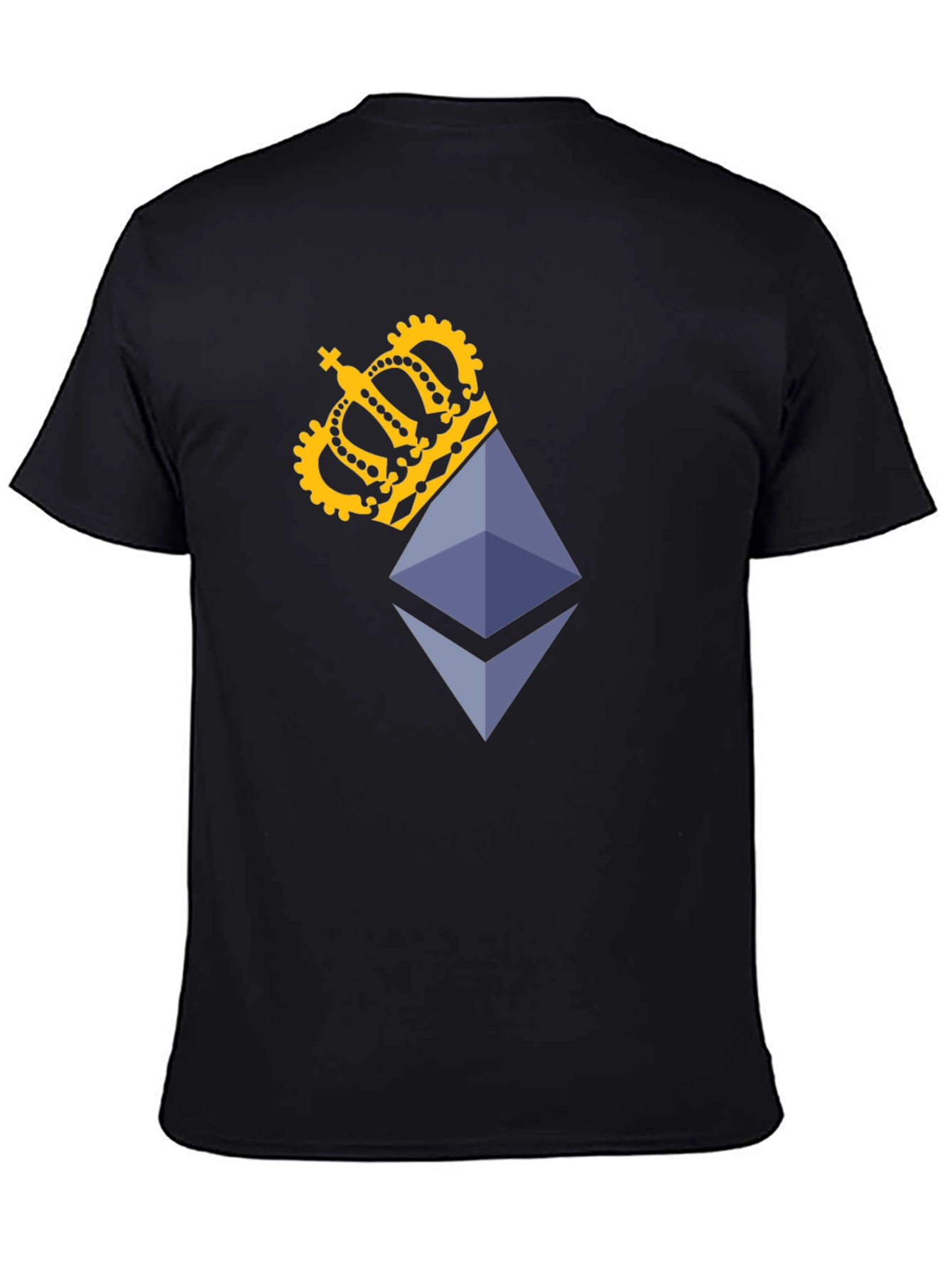 Ethereum King Black T-Shirt - Crypto Fashion