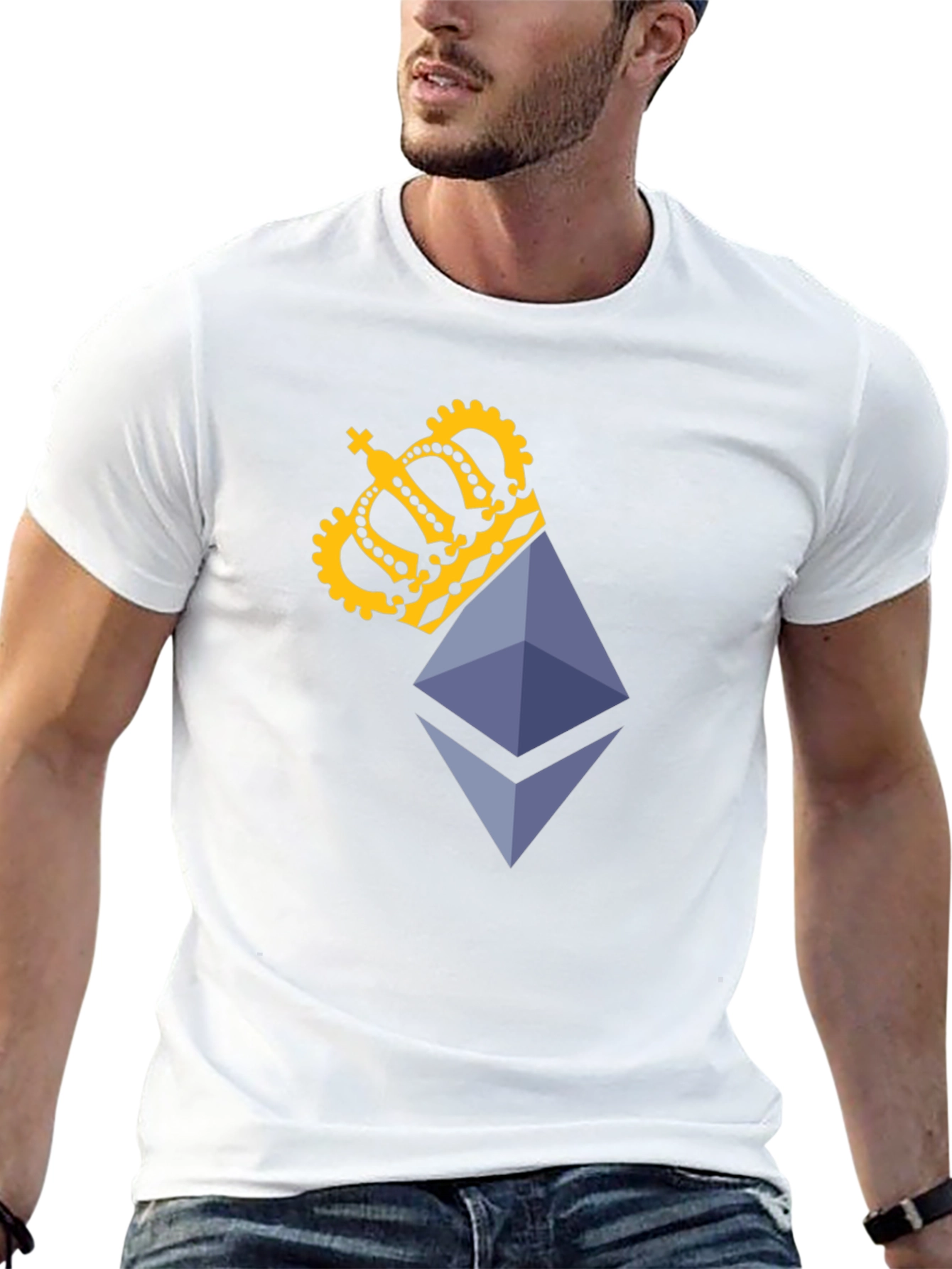 Ethereum King Black T-Shirt - Crypto Fashion
