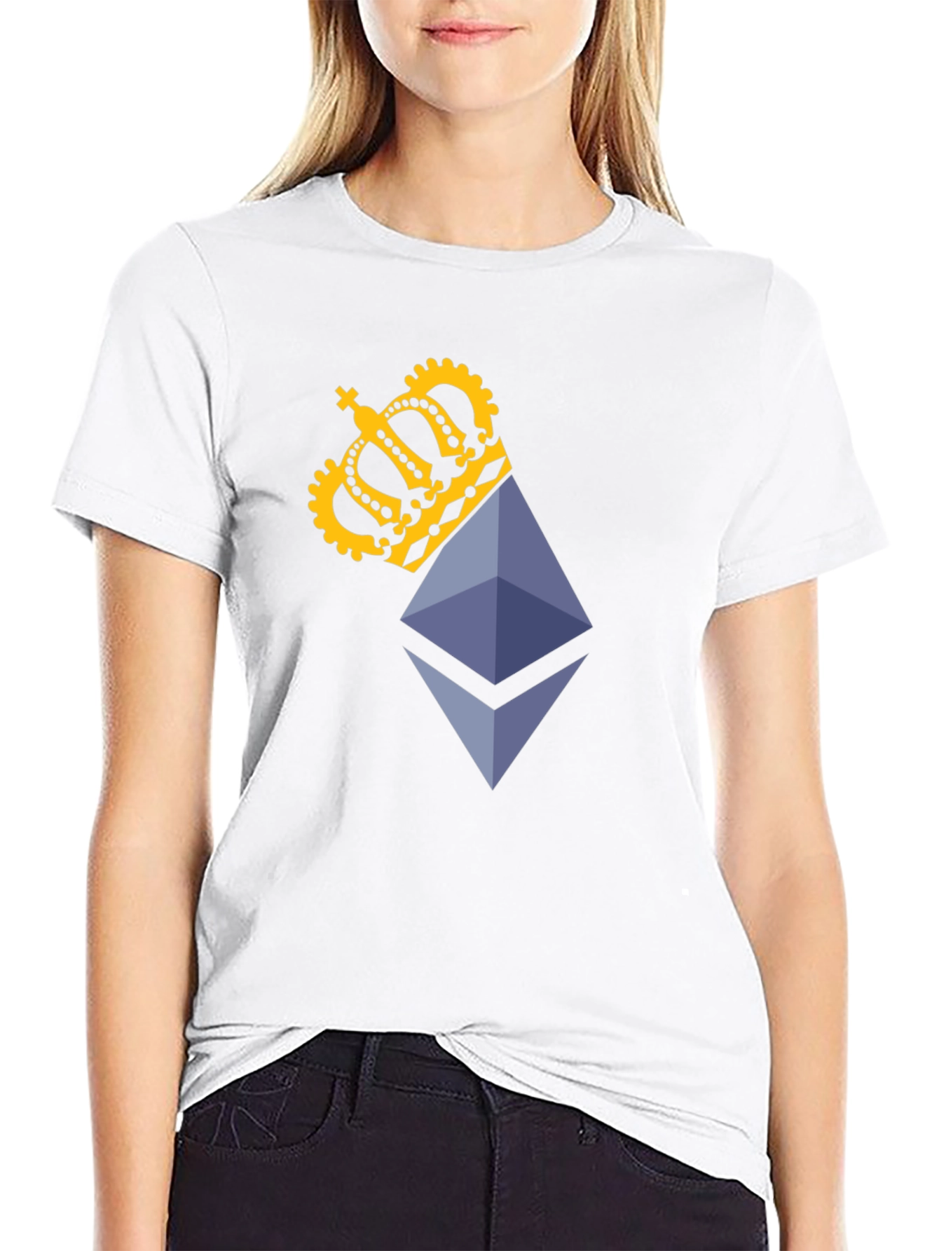 Ethereum King Black T-Shirt - Crypto Fashion