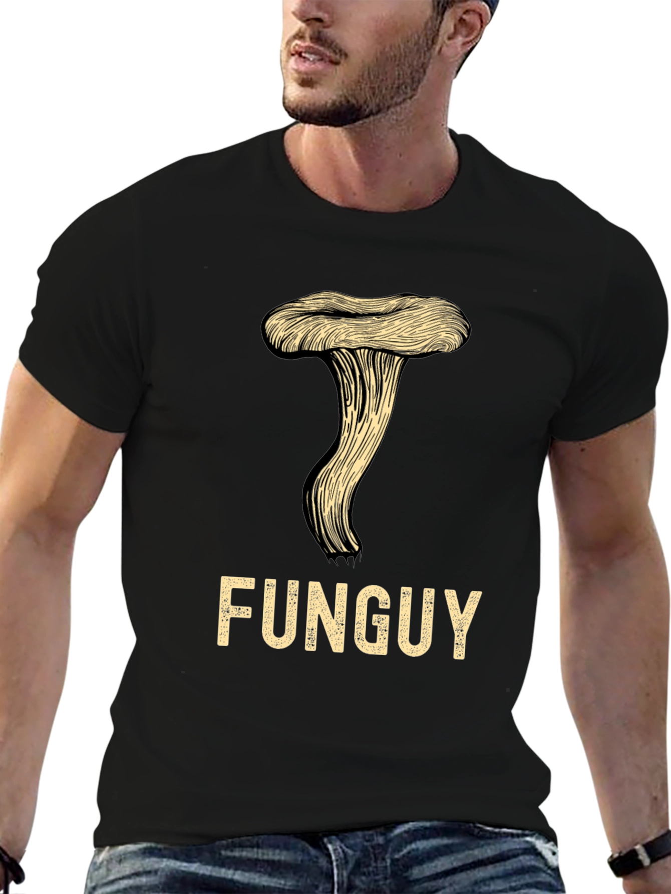 FunGuy T-Shirt - Novelty Mushroom Graphic Tee