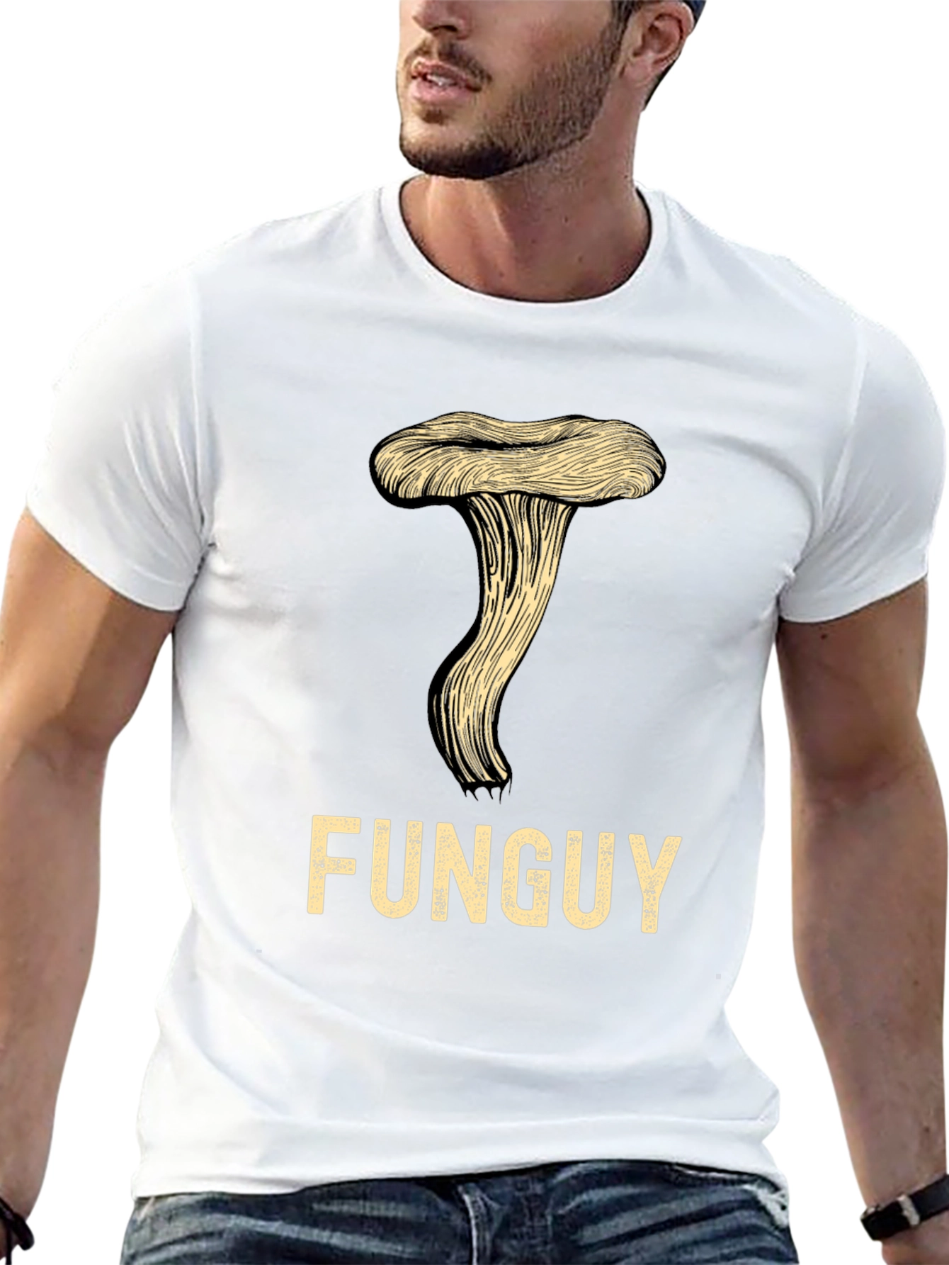 FunGuy T-Shirt - Novelty Mushroom Graphic Tee