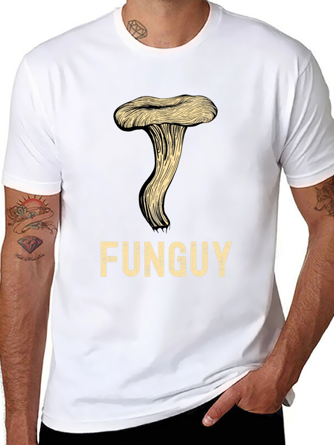 FunGuy T-Shirt - Novelty Mushroom Graphic Tee