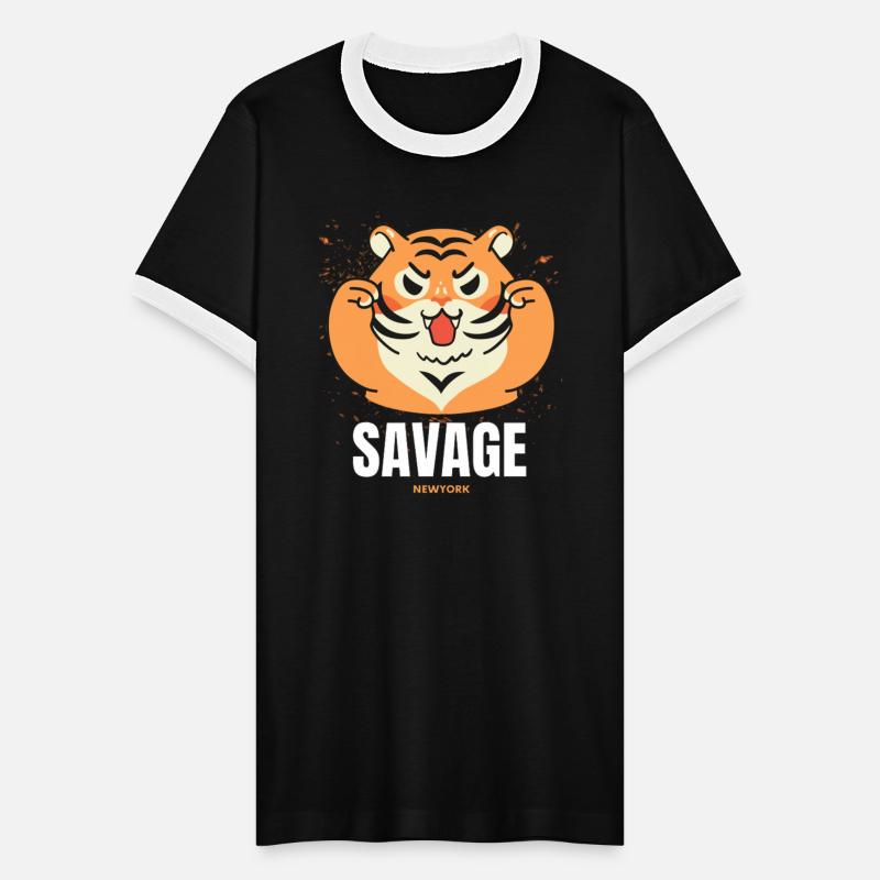 Adorable savage tiger design