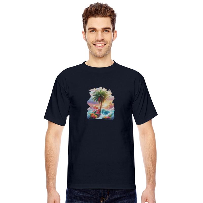 Ai Generated T-Shirt Design Paradise royalty