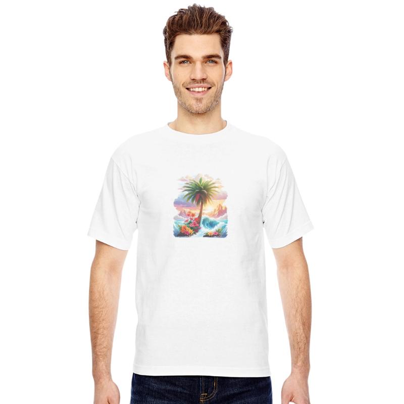 Ai Generated T-Shirt Design Paradise royalty