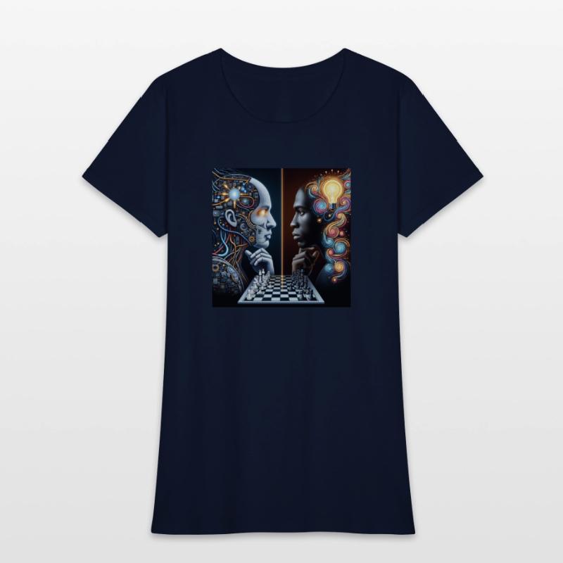 AI vs Human Intelligence by Amy creation