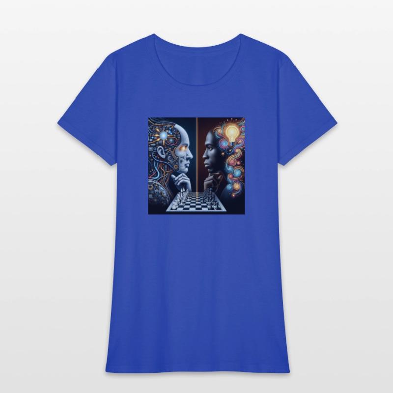 AI vs Human Intelligence by Amy creation