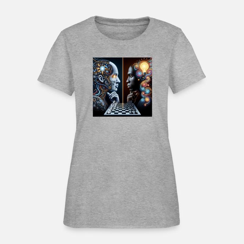 AI vs Human Intelligence by Amy creation