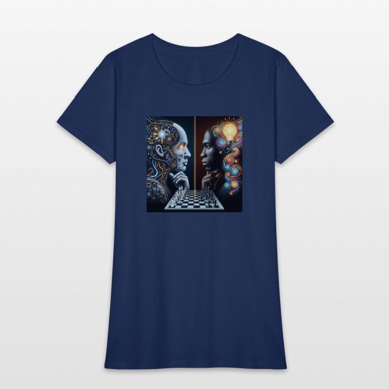 AI vs Human Intelligence by Amy creation