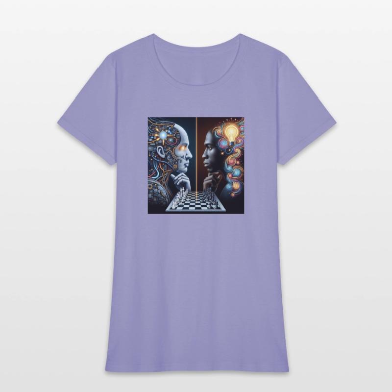 AI vs Human Intelligence by Amy creation