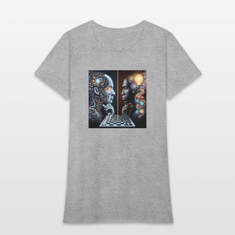 AI vs Human Intelligence by Amy creation