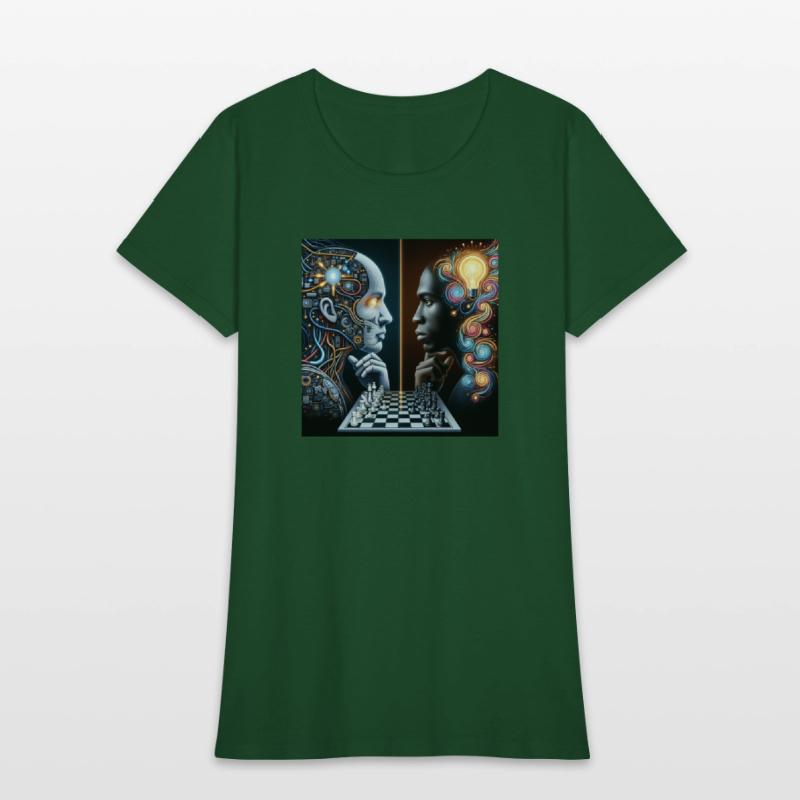 AI vs Human Intelligence by Amy creation