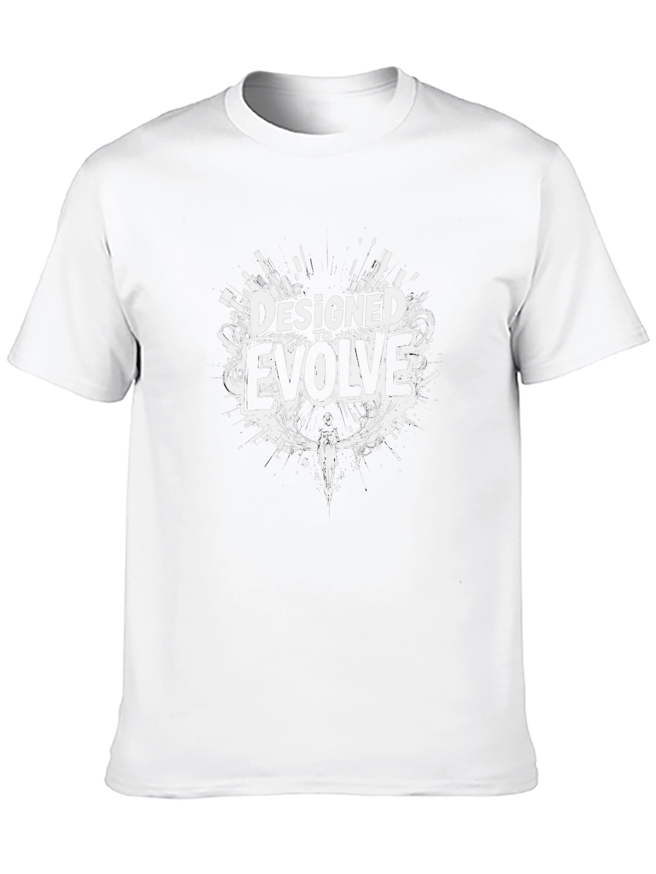 Designed to Evolve Black Graphic T-Shirt