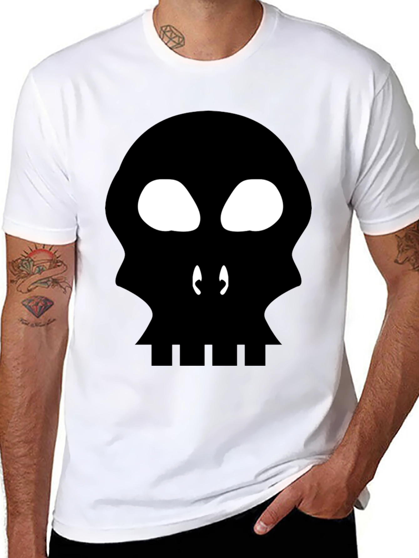 Skull Graphic Black T-Shirt