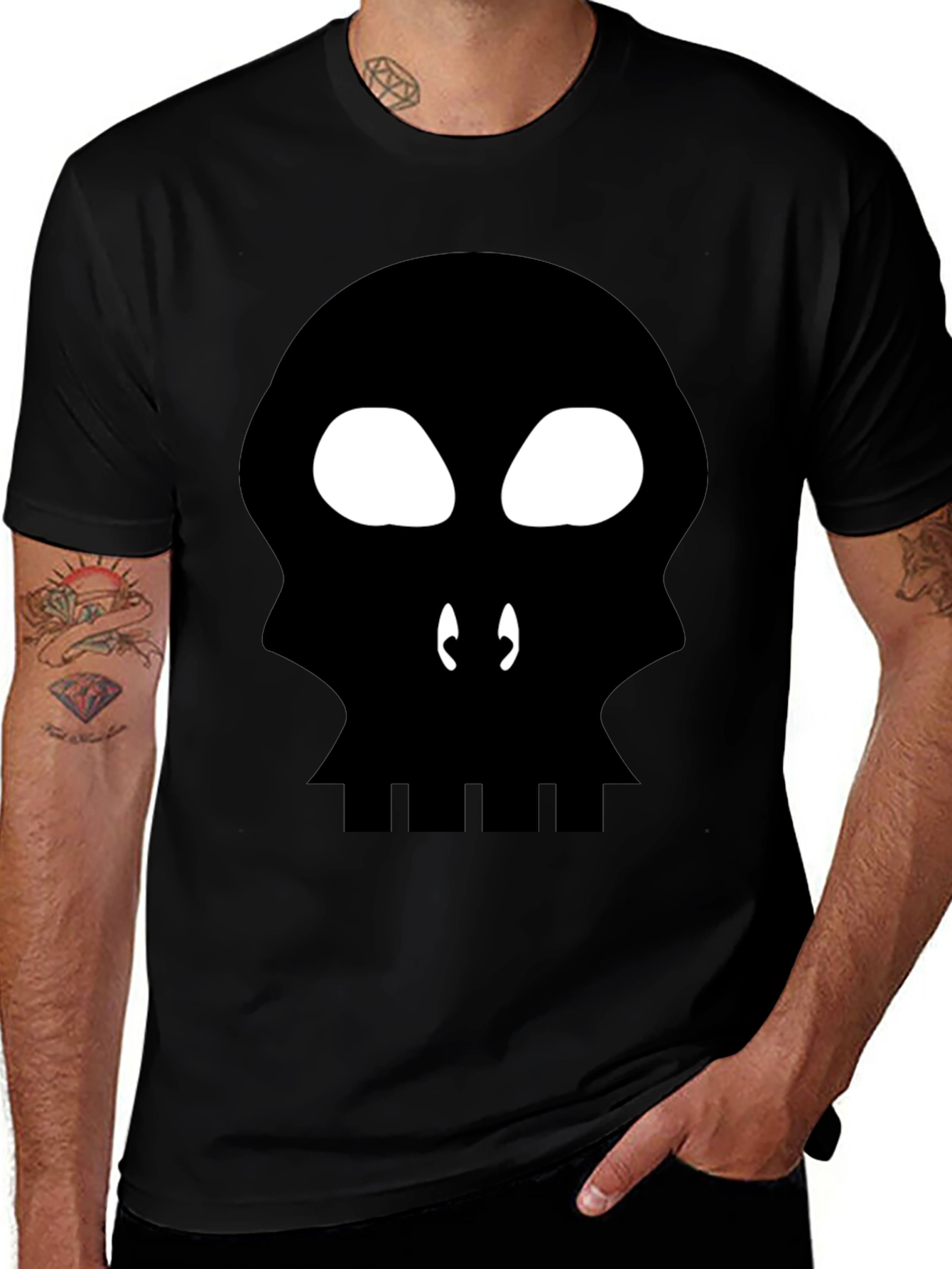 Skull Graphic Black T-Shirt