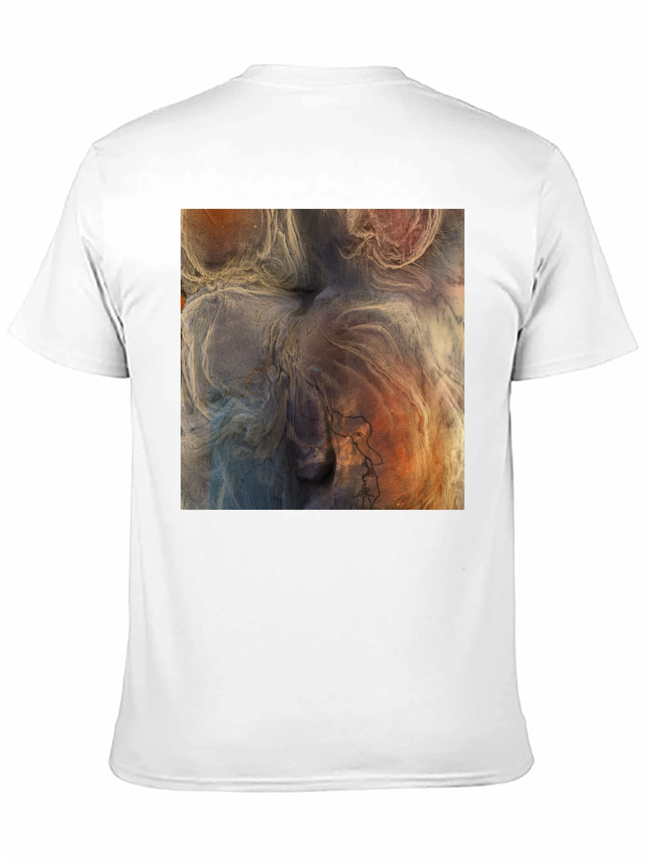 Abstract Art Graphic Tee - Black Casual T-Shirt