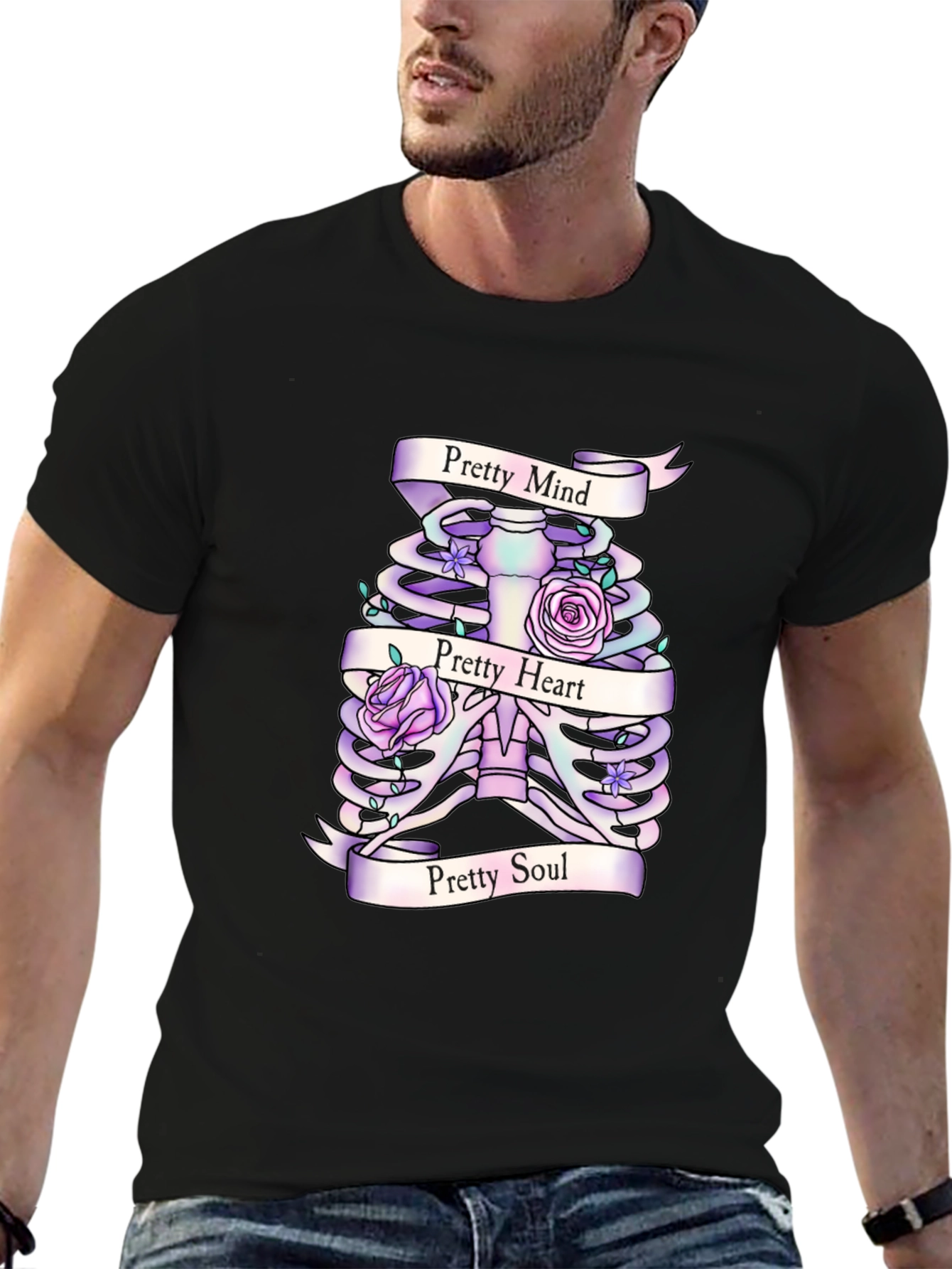 Pretty Mind Heart Soul Ribcage T-Shirt