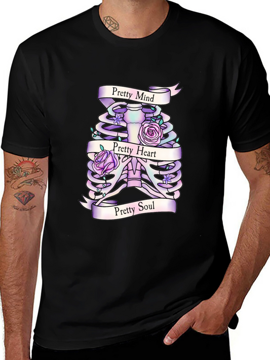 Pretty Mind Heart Soul Ribcage T-Shirt