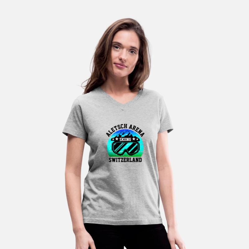 Aletsch arena switzerland, retro sunset skiing.