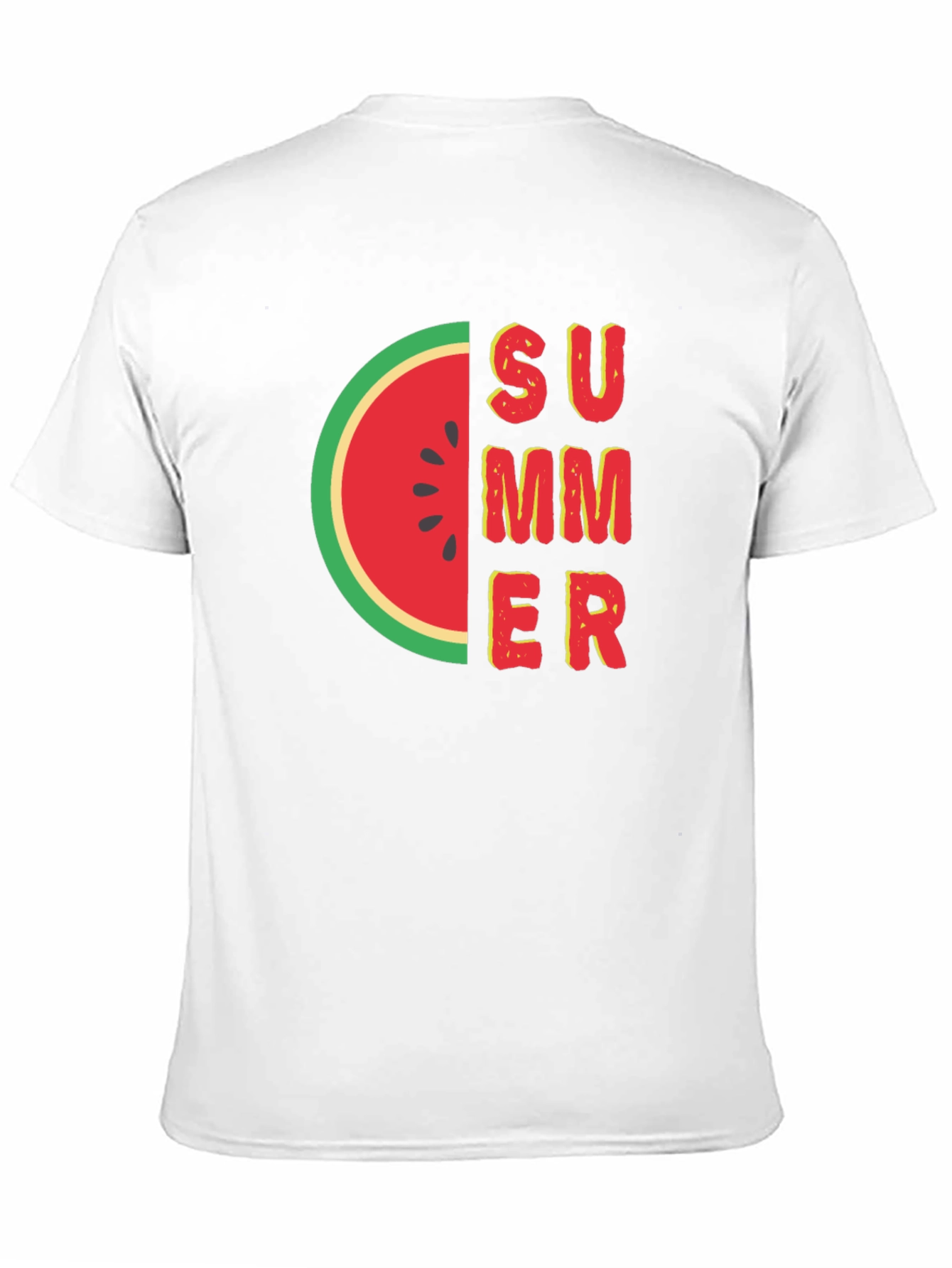 Summer Watermelon Graphic Tee - Black