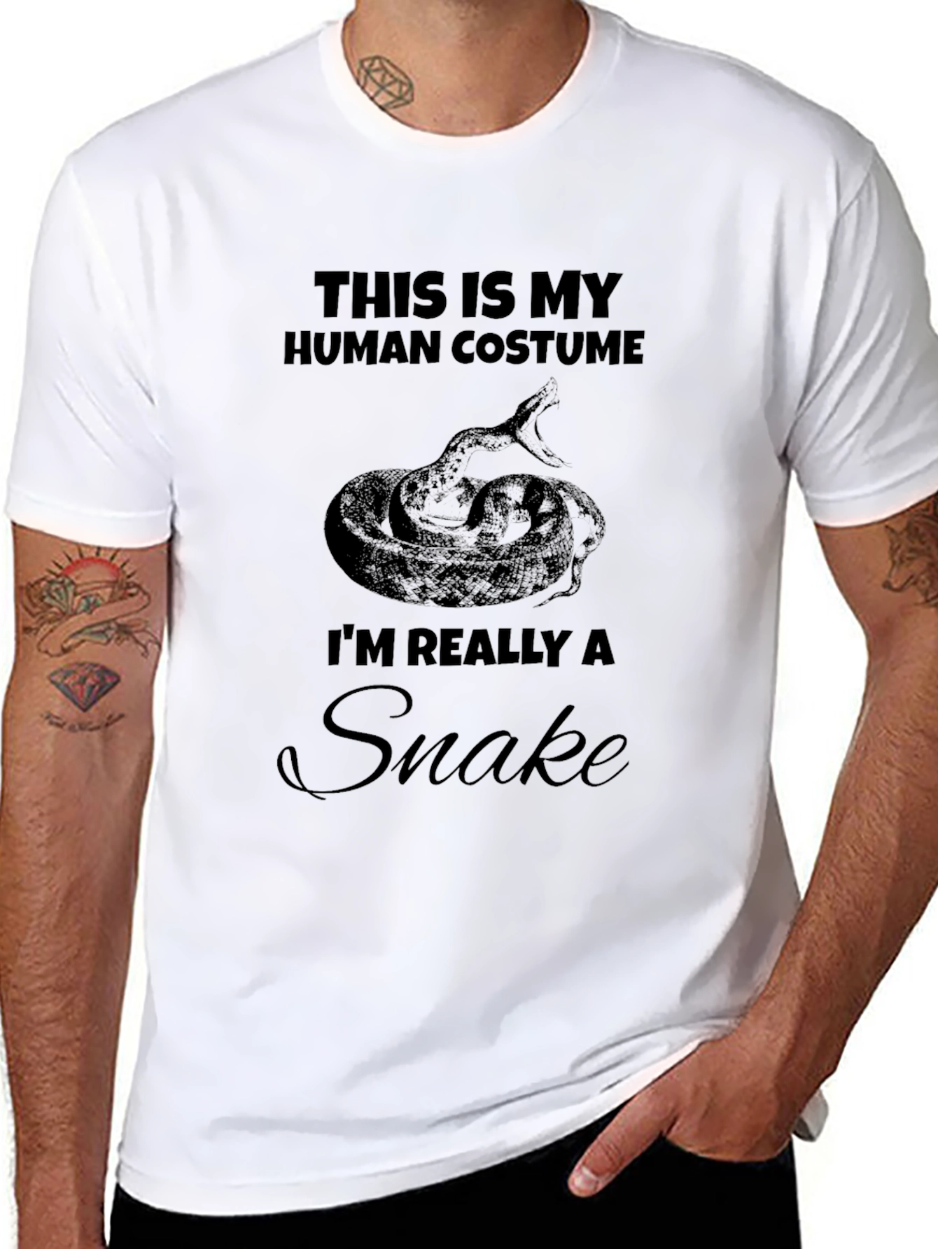 Human Costume Snake T-Shirt