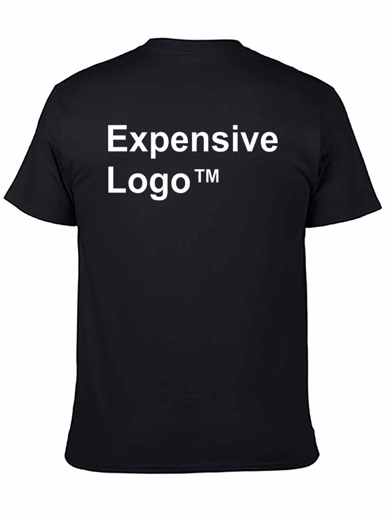 Expensive Logo Black T-Shirt - Trendy Tee