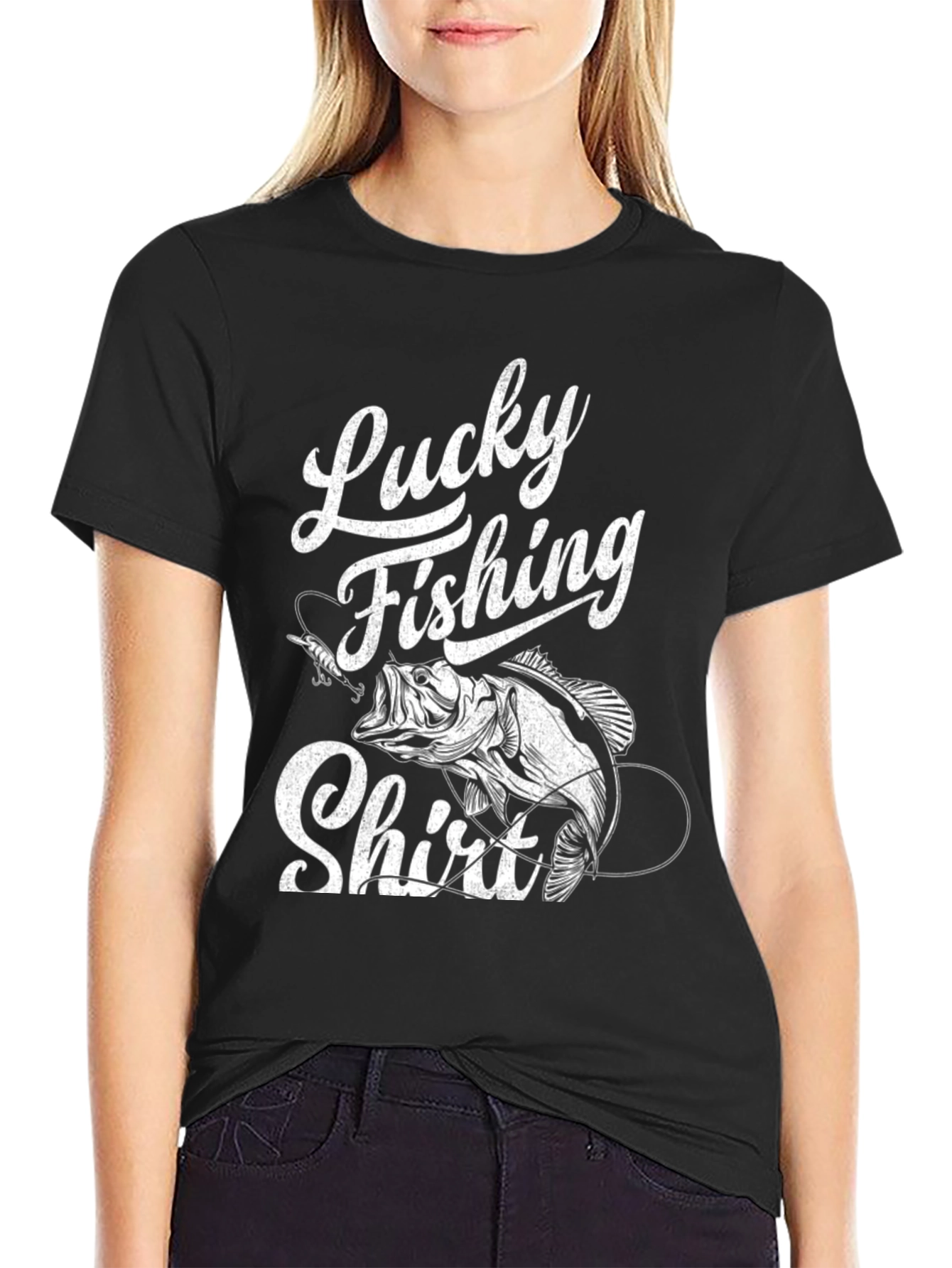 Lucky Fishing Shirt - Bass Graphic Tee
