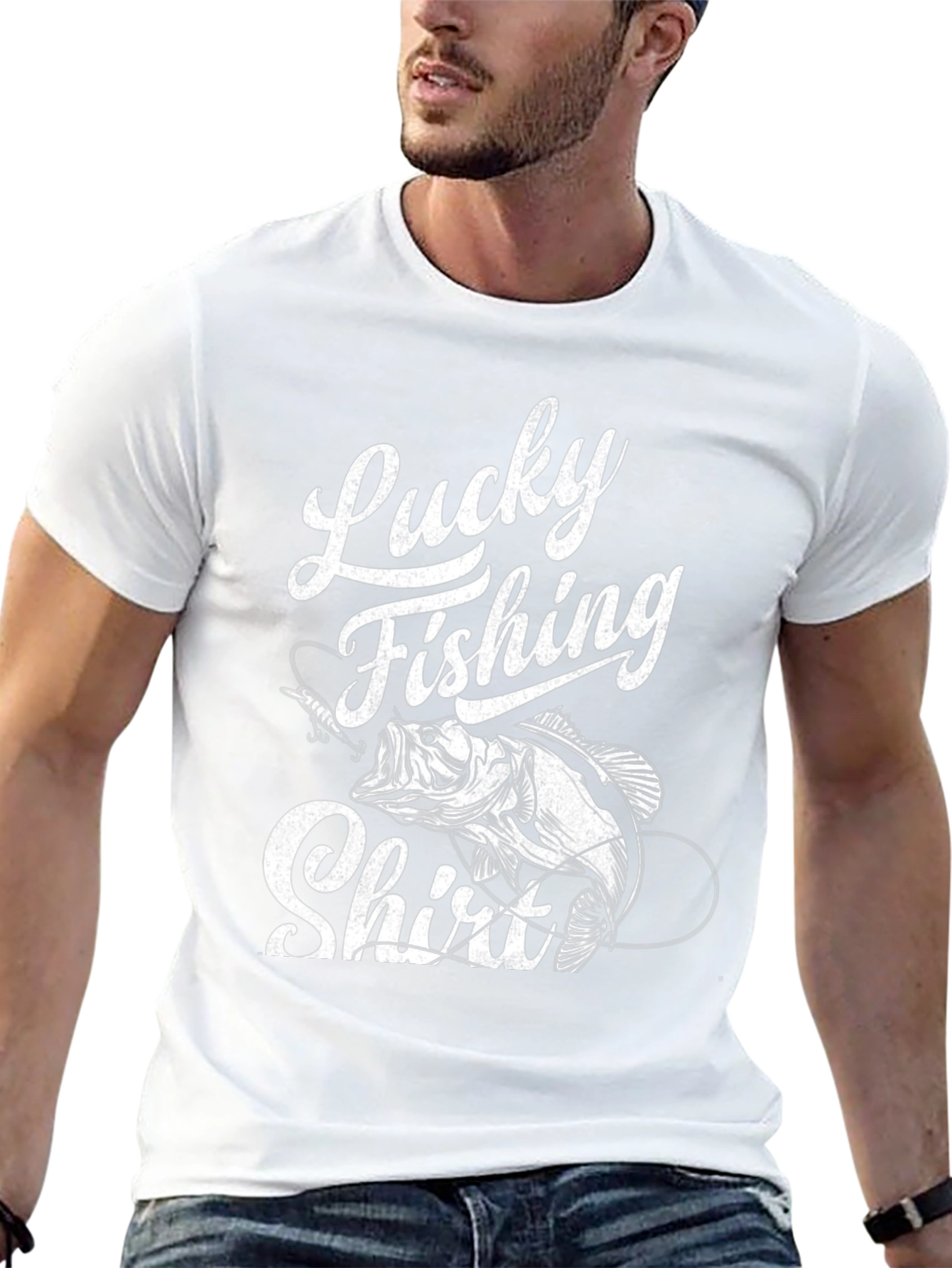 Lucky Fishing Shirt - Bass Graphic Tee