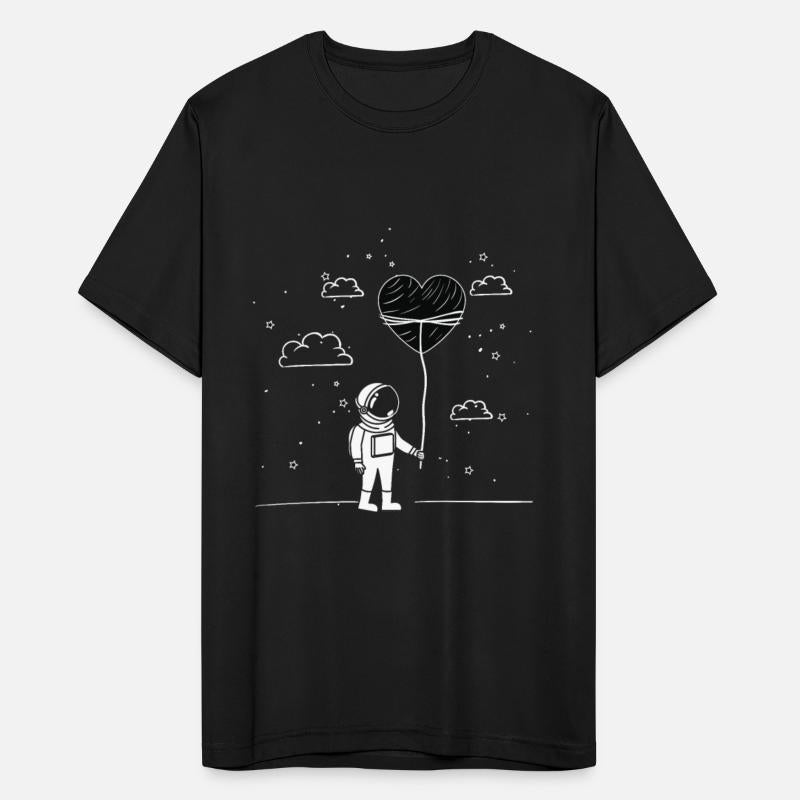 Astronaut holding a heart