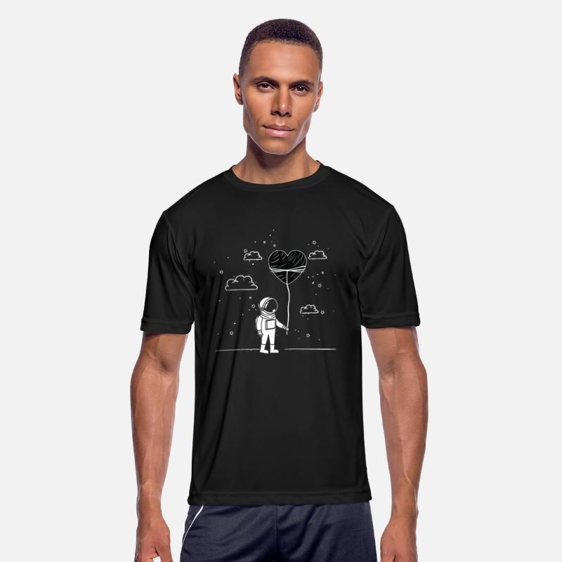 Astronaut holding a heart