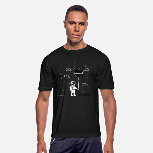 Astronaut holding a heart