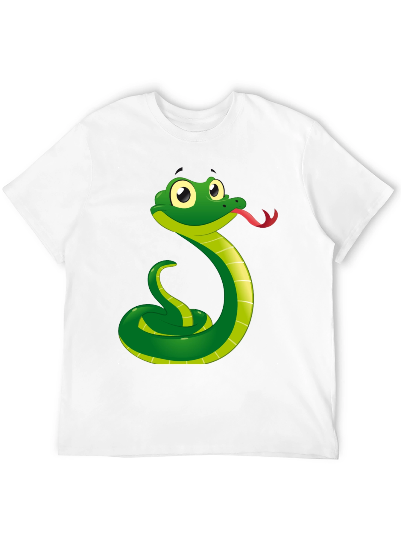 Snake Graphic Tee - Black Cotton T-Shirt
