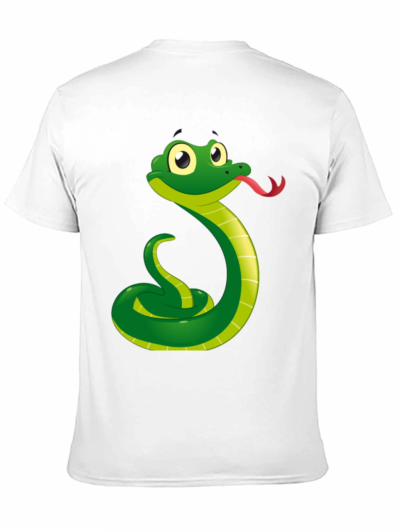 Snake Graphic Tee - Black Cotton T-Shirt