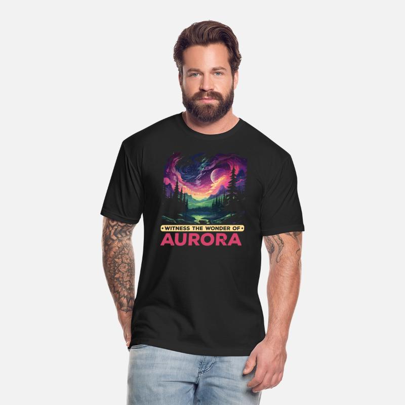 Aurora Borealis Dark Sky Nature Light Display