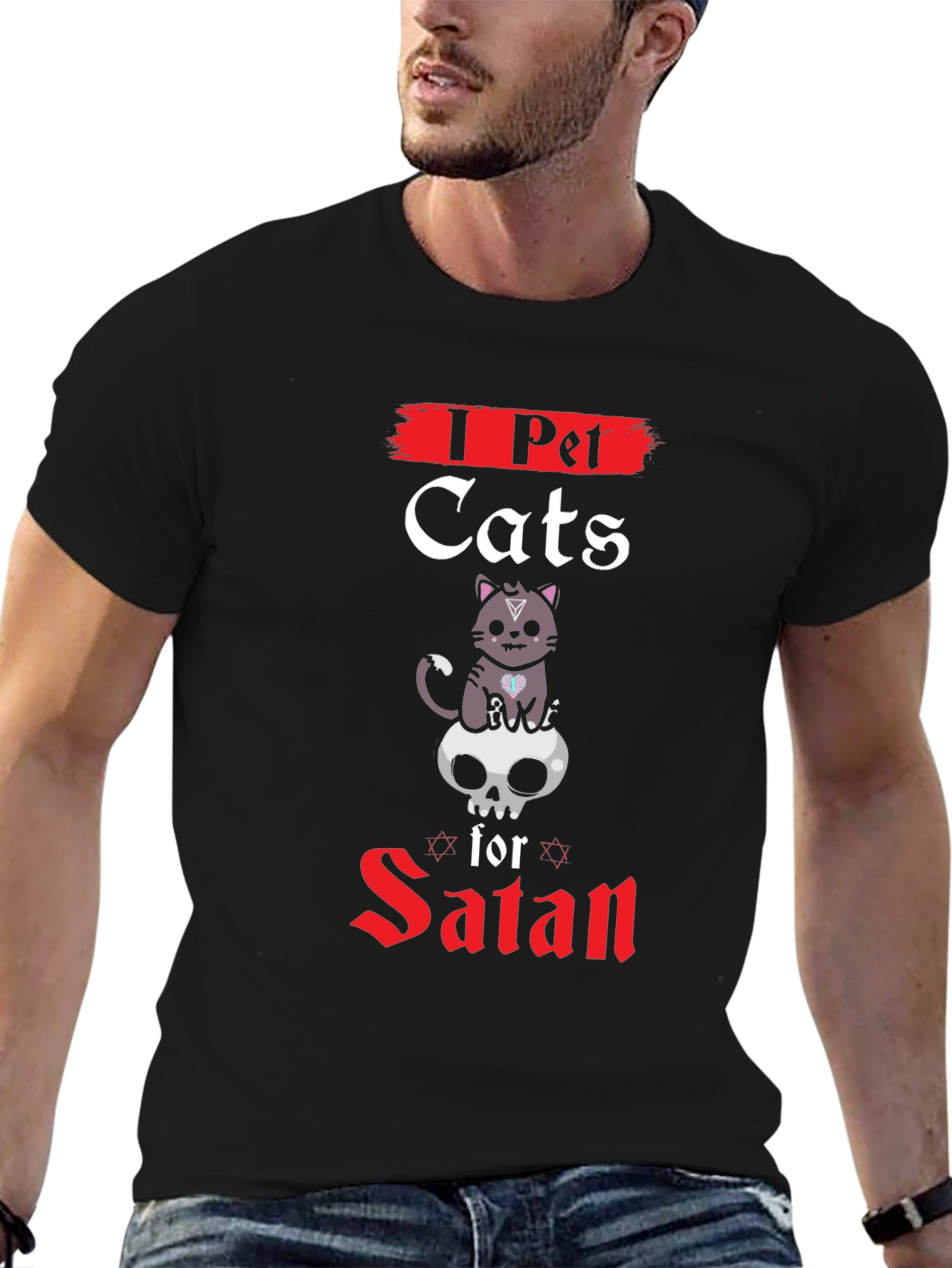 I Pet Cats for Satan T-Shirt