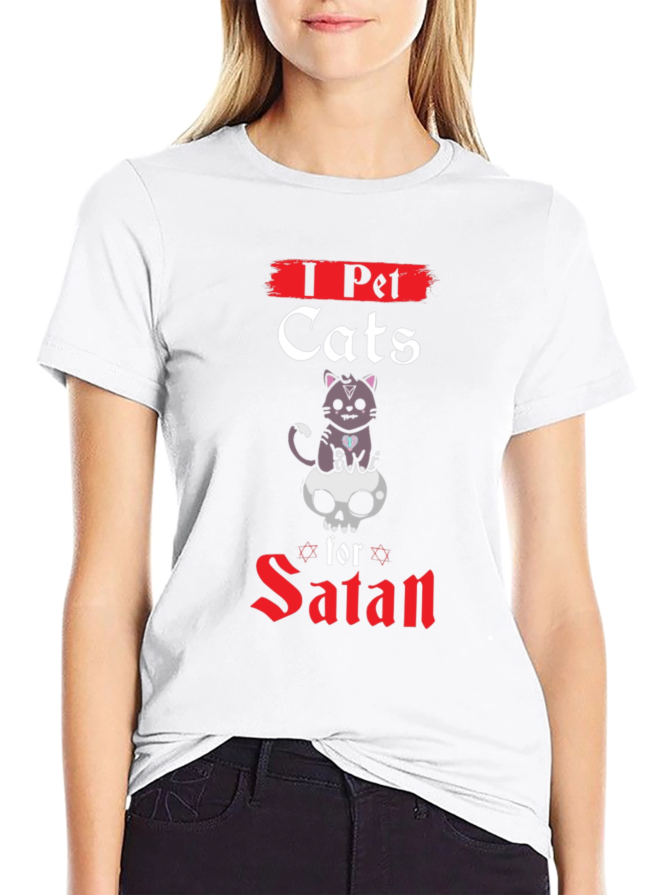 I Pet Cats for Satan T-Shirt