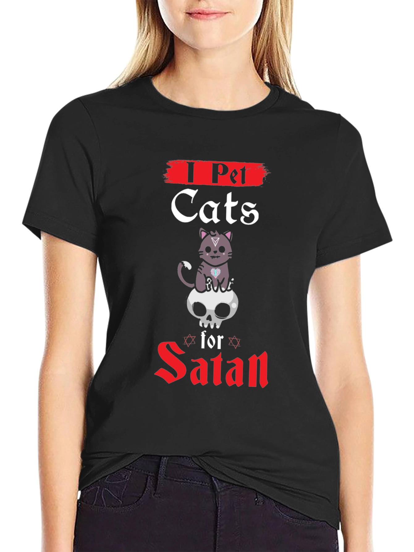 I Pet Cats for Satan T-Shirt
