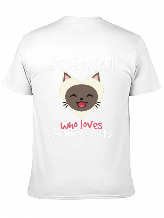 Just A Girl Who Loves Siamese Cats T-Shirt