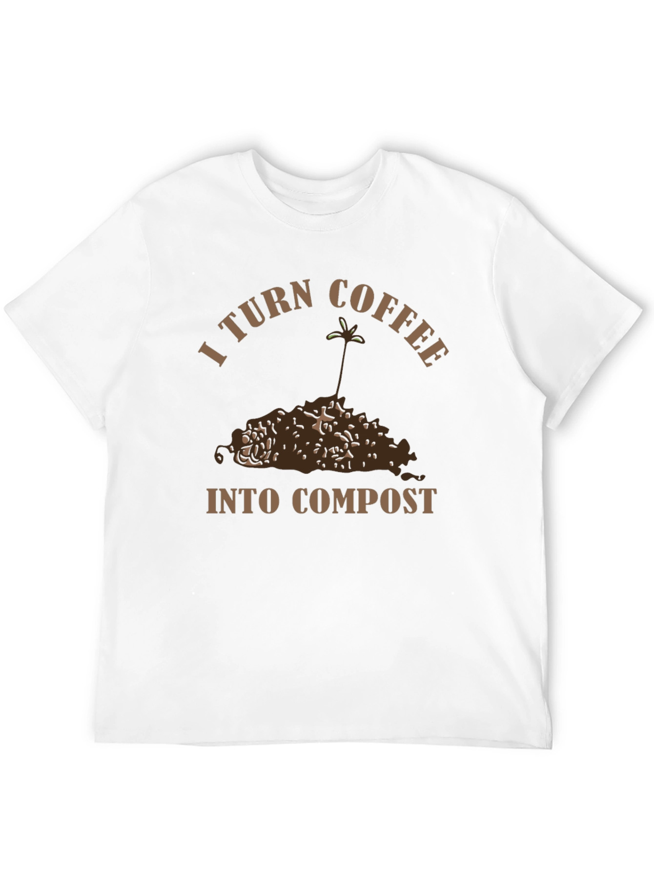Coffee to Compost Graphic Tee - Eco-Friendly