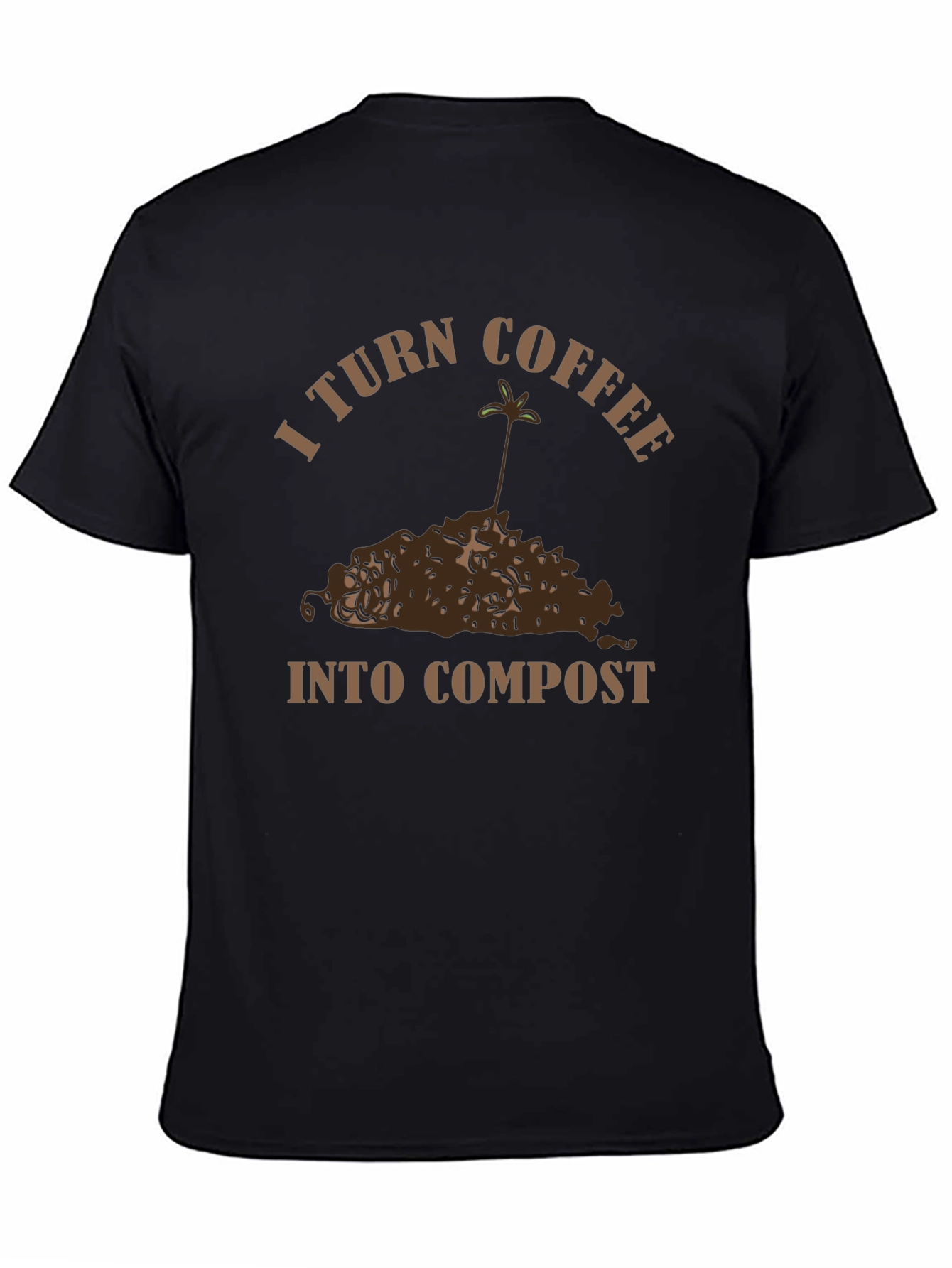 Coffee to Compost Graphic Tee - Eco-Friendly