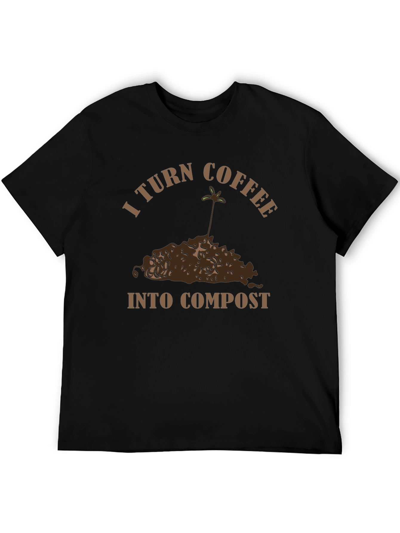 Coffee to Compost Graphic Tee - Eco-Friendly