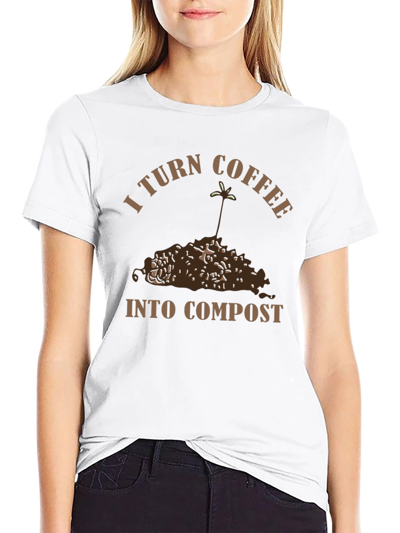 Coffee to Compost Graphic Tee - Eco-Friendly